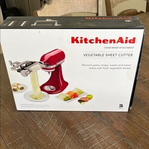KitchenAid Red Vegetable Sheet Cutter For Stand Mixer “New”